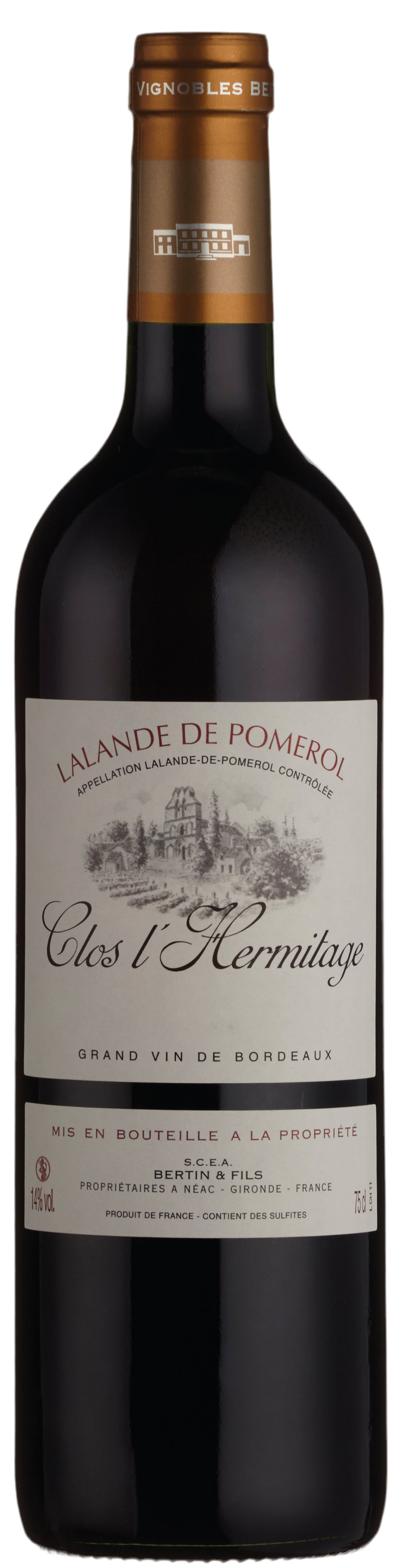 Vignobles Bertin Clos l’Hermitage, AOP Lalande-De-Pomerol 2021